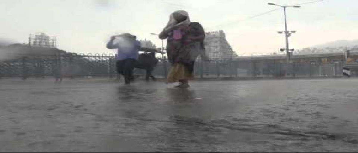 Sudden downpour leaves Tirumala flooded, devotees stuck